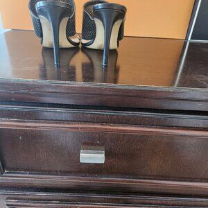 Enzo Angiolini Size 10 Black Summer Heels